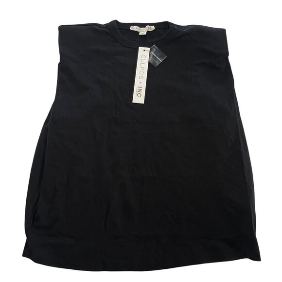 Culpos x INC Shirt Womens XXS Black Sleeveless Muscle Tee International Concepts - Picture 1 of 7
